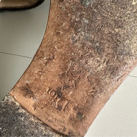 Christian Dior Dway Floral Butterfly Slide Mule SZ EUR 37 US 7 - Picture 7 of 9